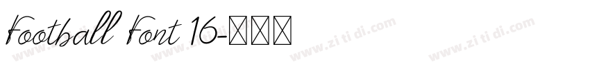 Football Font 16字体转换